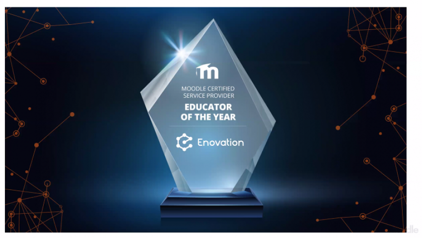 Moodle Educator Award for Enovation