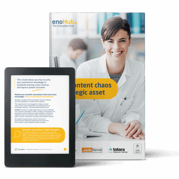 Image of enoHub ebook — From content chaos
to strategic asset